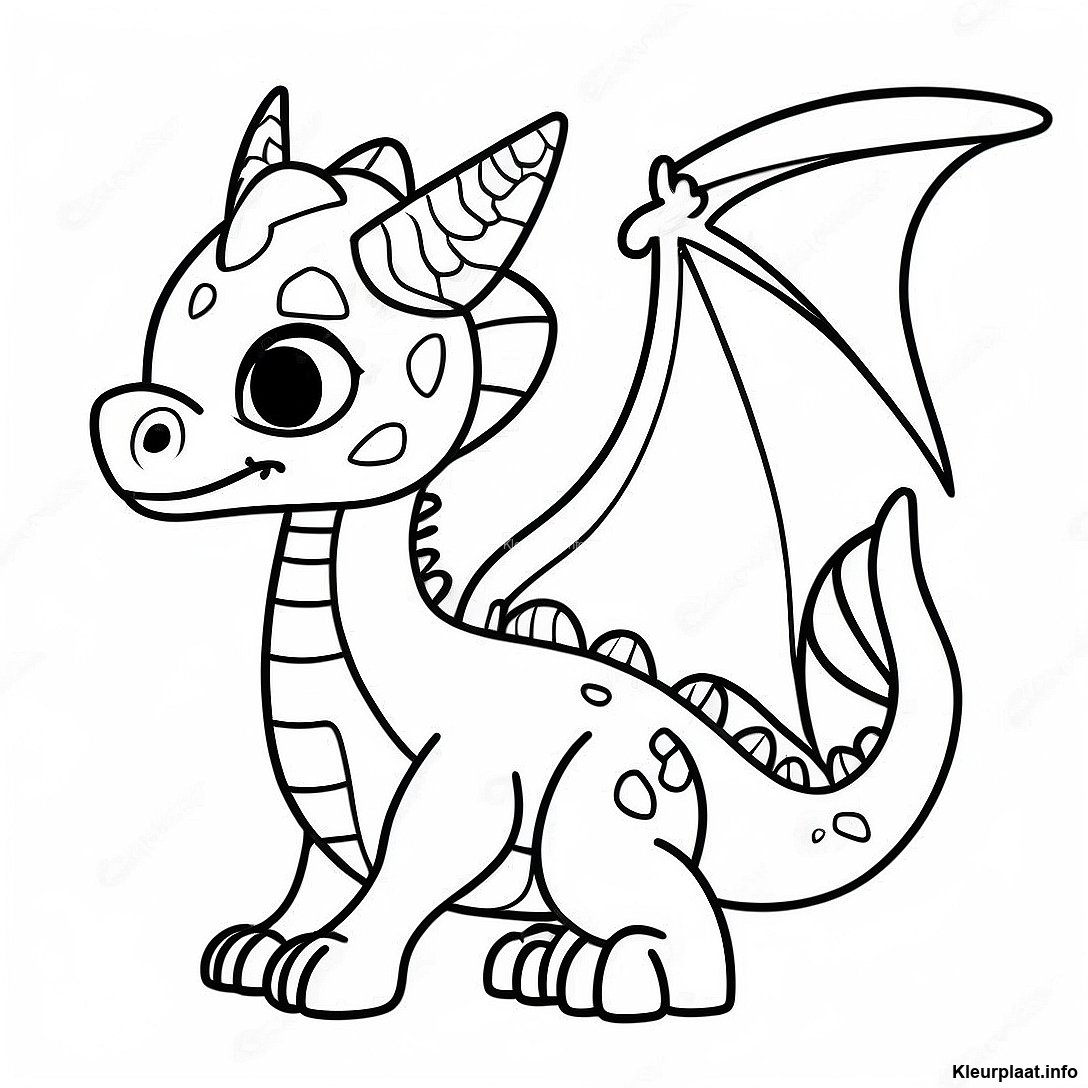 Kleurplaat Van De Schattige Ender Dragon Met Een Baby Ender Dragon 100960 39442