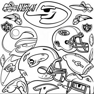 Kleurige Nfl Team Logos Kleurplaat 100063-38730