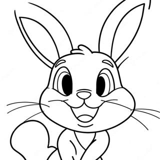 Lola Bunny In Een Vrolijke Houding Kleurplaat 100294 38913