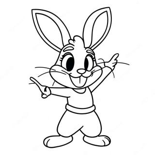 Lola Bunny In Een Vrolijke Houding Kleurplaat 100294 38915