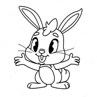 Lola Bunny In Een Vrolijke Houding Kleurplaat 100294 38916