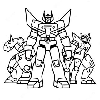 Voltron Vorming Kleurplaat 100373-38981