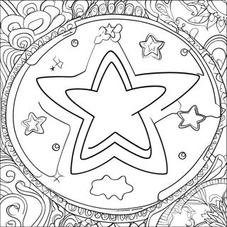 Schitterende Ster Kleurplaat 100653-39204
