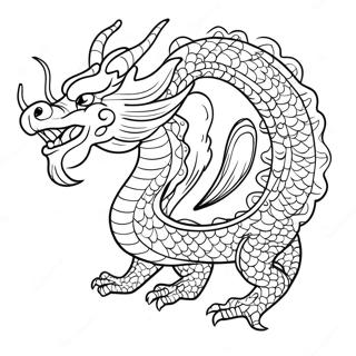 Chinese Draak Kleurplaten