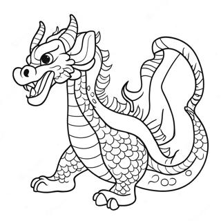 Speelse Chinese Draak Kleurplaat 100780-39297