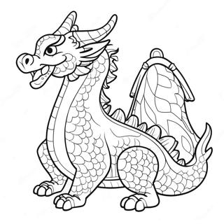 Speelse Chinese Draak Kleurplaat 100780-39299