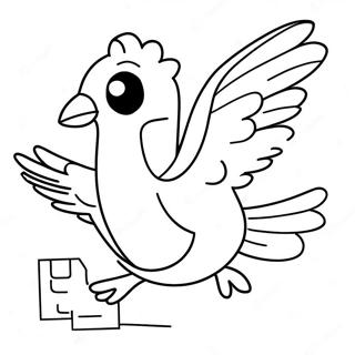Mo Willems Duif Vliegend Kleurplaat 100832-39343