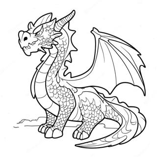 Kleurplaat Van Een Fierce Ijsdraken Die Vorst Blaast 100983 39454