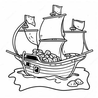 Piraten Schatkaart Kleurplaat 101367 39857