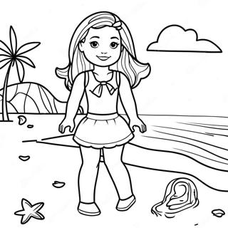 Barbie Chelsea Op Het Strand Kleurplaat 101421 39911