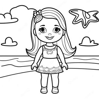 Barbie Chelsea Op Het Strand Kleurplaat 101421 39912