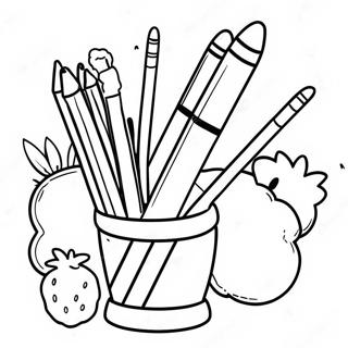 Kleurplaat Van Creatieve K 12 Kunstspullen 101524-39987