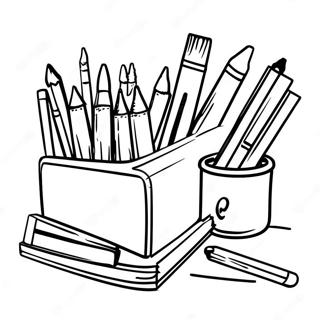 Kleurplaat Van Creatieve K 12 Kunstspullen 101524-39988