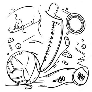 Kleurplaat Van Spannende K 12 Sportactiviteiten 101525-39989