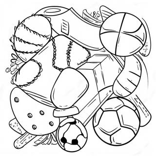 Kleurplaat Van Spannende K 12 Sportactiviteiten 101525-39991