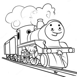 Choo Choo Charles Achter Een Held Aan Kleurplaat 101576-40027