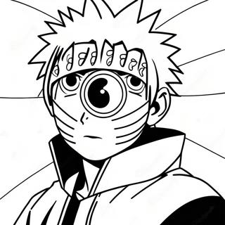 Obito Met Sharingan Kleurplaat 101600-40037