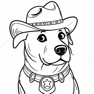 Sheriff Labrador Kleurplaten