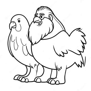 Hagrid En Buckbeak Kleurplaat 101707 40130