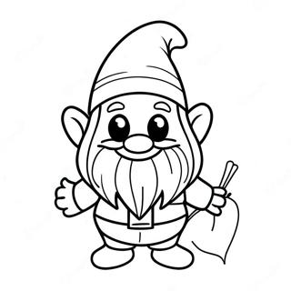 Spookachtige Halloween Kabouter Kleurplaat 101757-40168