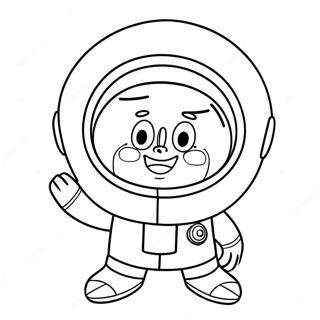 Sandy Cheeks In Een Ruimtepak Kleurplaat 102012-40359