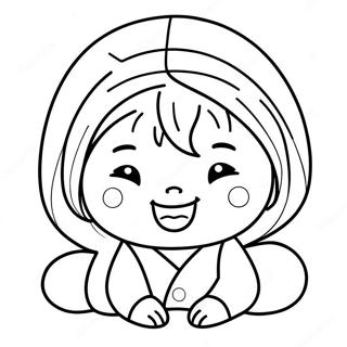 Schattige Mitsuri Die Glimlacht Kleurplaat 102426-40687