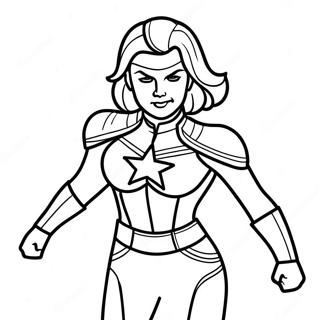 Captain Marvel Kleurplaten