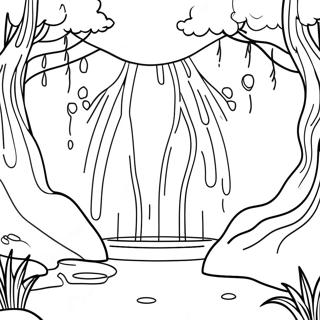Waterval Kleurplaten