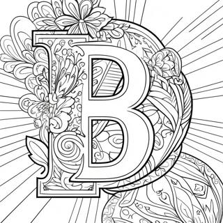 Dikke Letter B Kleurplaat 102759 40944