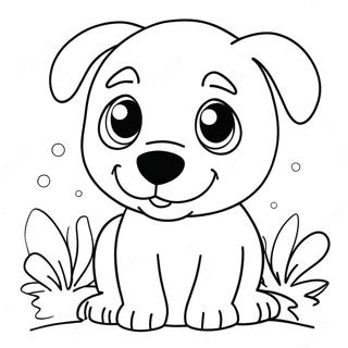 Realistisch Schattige Puppy Kleurplaten