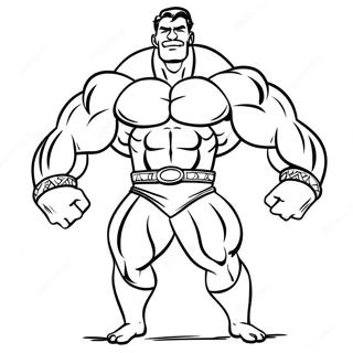 Spierbundige Man Die Flexet Kleurplaat 103019 41144