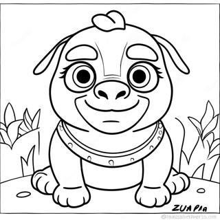 Zuma Met Vrienden Kleurplaat 103174-41269