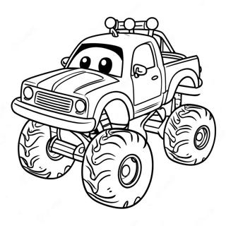 Schattige Monstertruck Met Grote Ogen Kleurplaat 10321 1590