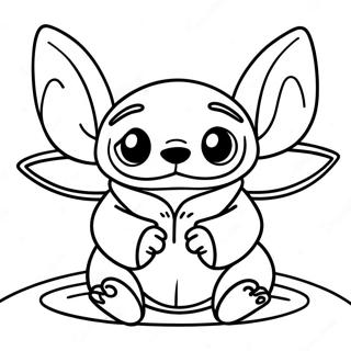 Stitch En Baby Yoda Kleurplaten