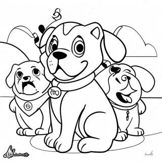 Jax Met Vrienden Kleurplaat 103919-41844