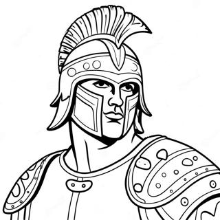 Glorieuze Kleurplaat Van Een Romeinse Gladiator 103945-41864