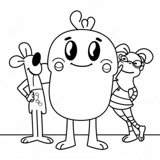 Grappige Mo Willems Personages Kleurplaat 104021-41917