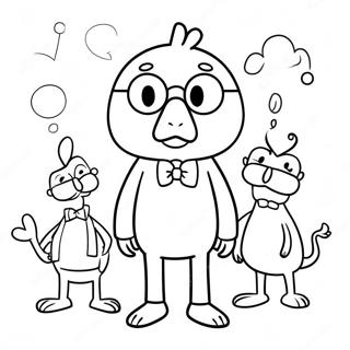 Grappige Mo Willems Personages Kleurplaat 104021-41918