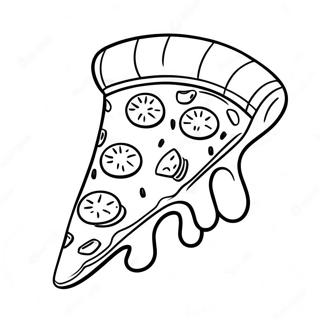 Heerlijke Pizza Punt Kleurplaat 10411-2018