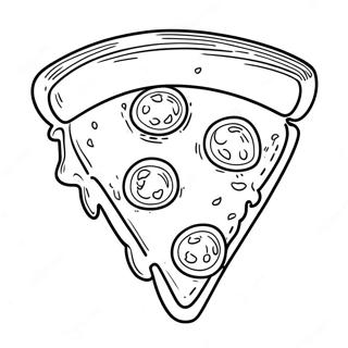 Heerlijke Pizza Punt Kleurplaat 10411-2019