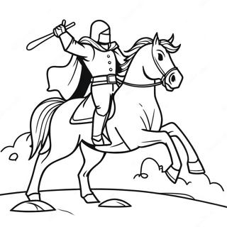 Bedreigende Kleurplaat Van De Headless Horseman 104407 42223