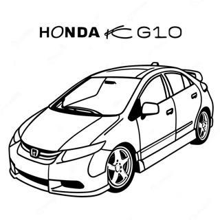 Honda Civic Kleurplaten