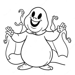 Oogie Boogie Dansend Met Geesten Kleurplaat 104509-42303