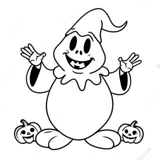 Oogie Boogie In Een Jack O Lantern Kleurplaat 104510-42305