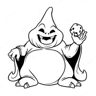 Oogie Boogie Met Dobbelstenen Kleurplaat 104511-42309