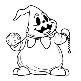 Oogie Boogie Met Dobbelstenen Kleurplaat 104511-42311