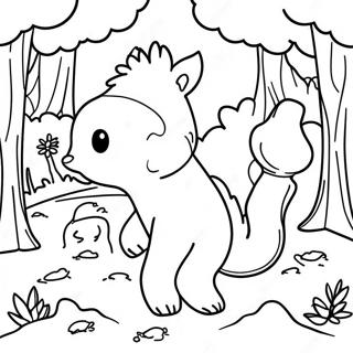 Avontuurlijke Bosdieren Kleurplaat 104537 42330