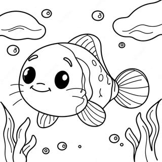 Schattige Meerval Onderwater Kleurplaat 104610 42380