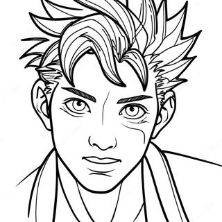 Dabi Portret Kleurplaat 104638-42406