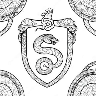 Slytherin Wapen Met Slang Kleurplaat 104764-42500